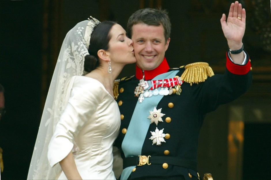 Federico y Mary de Dinamarca el día de su boda en 20024