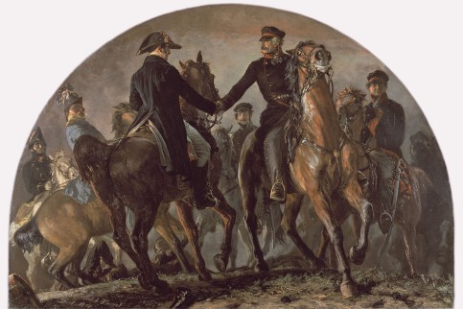 Encuentro entre el duque de Wellington y Blücher el 16 de junio de 1815