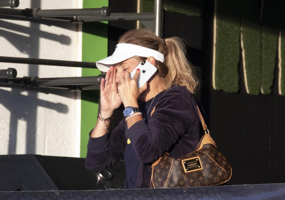 Arantxa Sánchez Vicario a la salida de sus clases de tenis en Miami