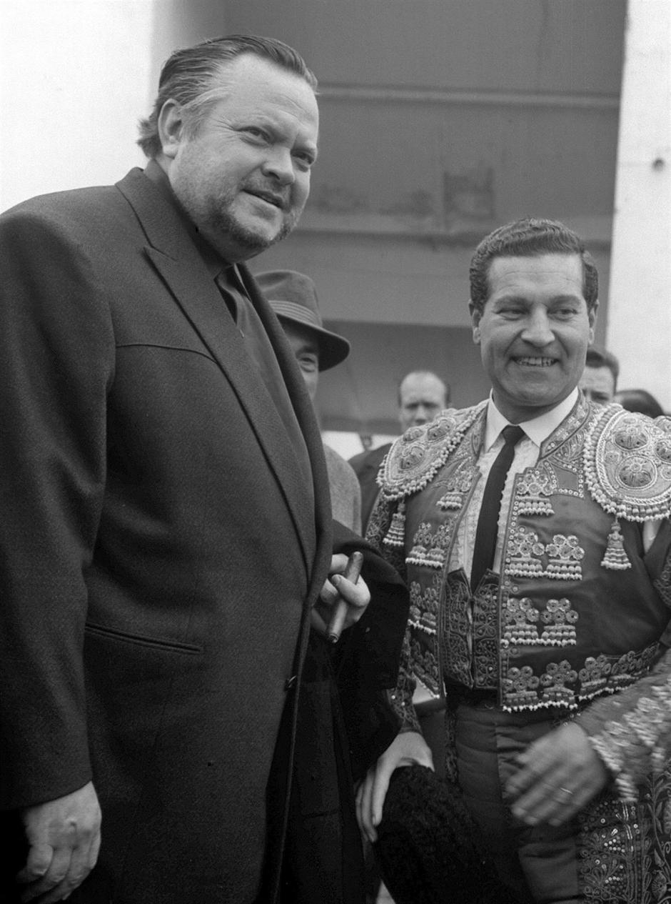 Orson Welles con Antonio Bienvenida en Vista Alegre, 1966