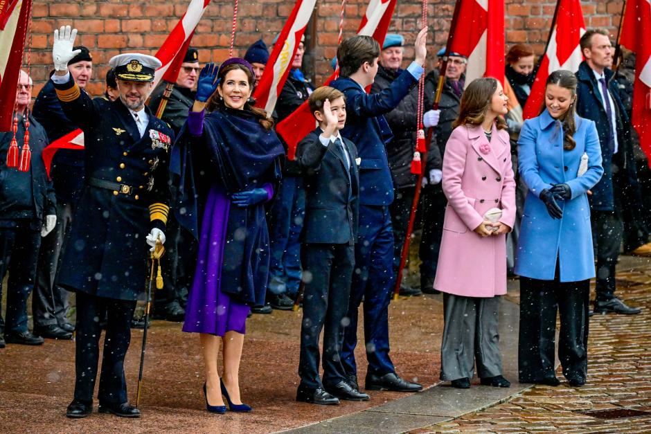 King Frederik X of Denmark,Queen Mary of Denmark,Crown Prince Christian,Princess Isabelle,Prince Vincent,Princess Josephine King Frederik X of Denmark, the new king of Denmark after abdication by his mother Queen Margrethe, together with his wife Queen Mary of Denmark, Prince Christian, the new Crown Prince of Denmark, Princess Isabelle, Prince Vincent, Princess Josephine and Princess Benedikte of Denmark at the celebratory service in Aarhus Cathedral on the occasion of the change of throne in Aarhus, Denmark.

Pictured: King Frederik X of Denmark,Queen Mary of Denmark,Crown Prince Christian,Princess Isabelle,Prince Vincent,Princess Josephine
Ref: SPL10735802 210124 NON-EXCLUSIVE
Picture by: SplashNews.com

Splash News and Pictures
USA: 310-525-5808 
UK: 020 8126 1009
eamteam@shutterstock.com

World Rights, No Netherlands Rights
 *** Local Caption *** .