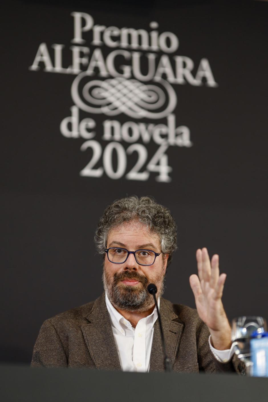 Sergio del Molino durante la rueda de prensa tras ser galardonado