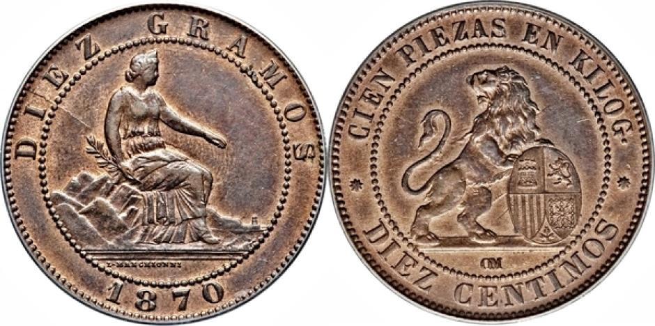Moneda de 10 céntimos de peseta