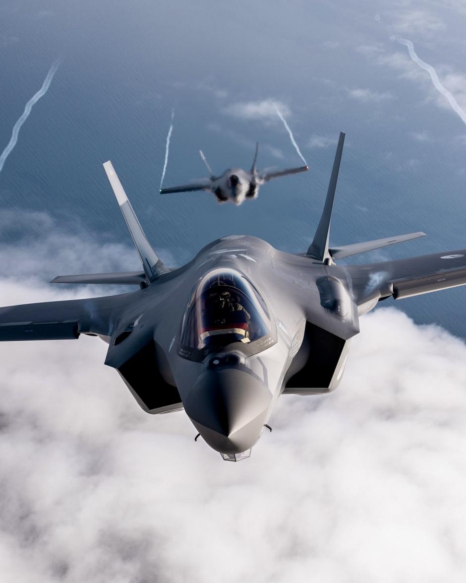 Los Países Bajos desplegaron sus F-35 en la misión mejorada de Policía Aérea de la OTAN en Malbork, Polonia, en 2023