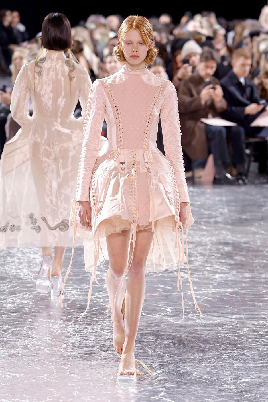 A model wears Jean Paul Gaultier collection during Paris Fashion Week, , France - 24 Jan 2024