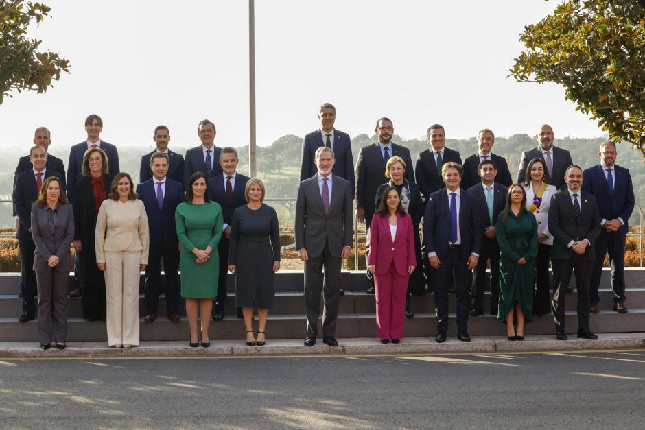 El Rey Felipe VI a su llegada a la Junta Gobierno de la Federación Española de Municipios y Provincias