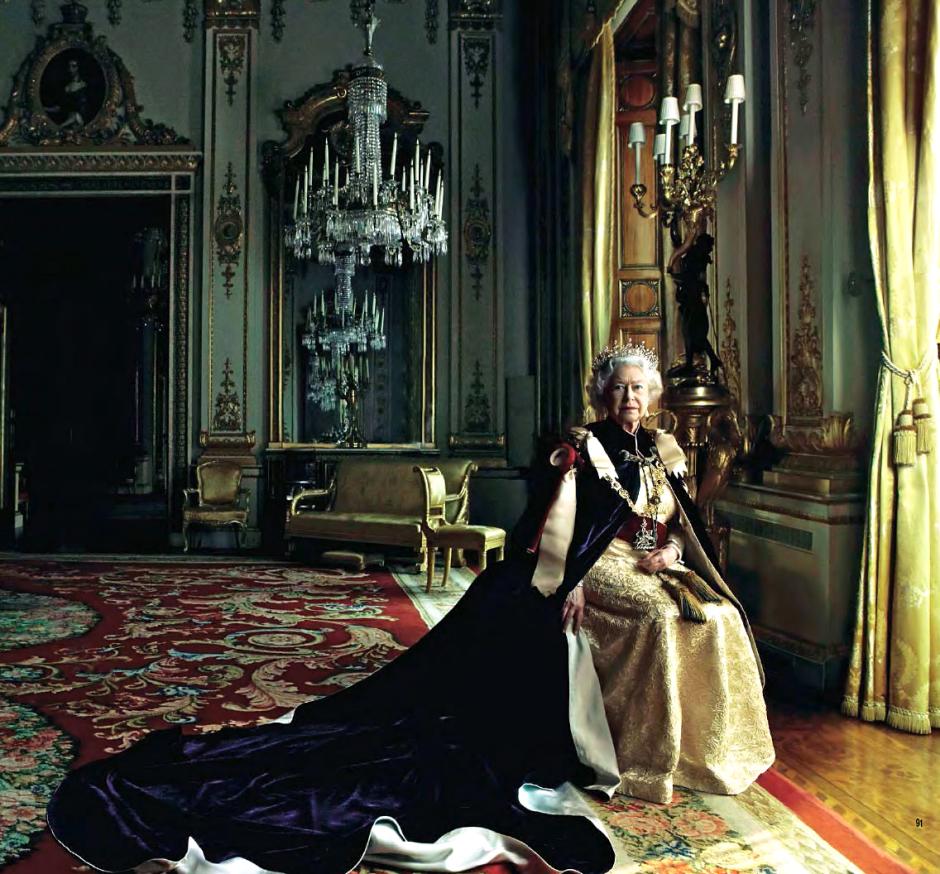 Retrato de la Reina Isabel II