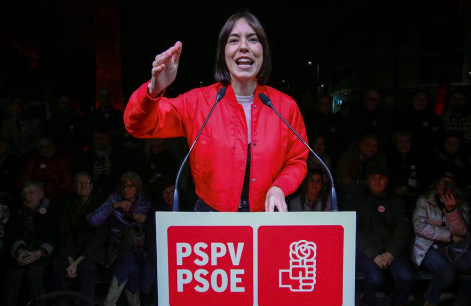 La ministra de Ciencia, Innovación y Universidades, Diana Morant, en la presentación de su candidatura para liderar el PSPV-PSOE