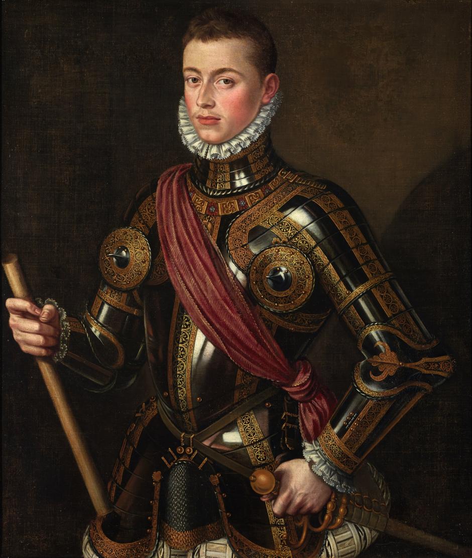 Don Juan de Austria armado, de Alonso Sánchez Coello. 1567. (Monasterio de las Descalzas Reales de Madrid)