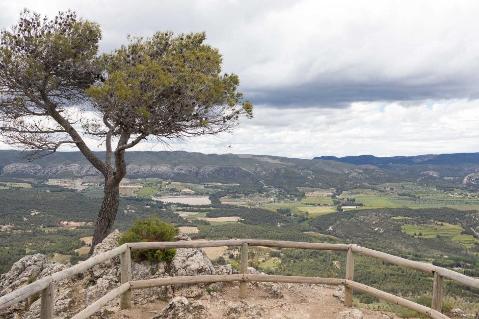 Vistas desde el parque natural del Carrascal de la Fuente Roja, en Alcoy (Alicante)