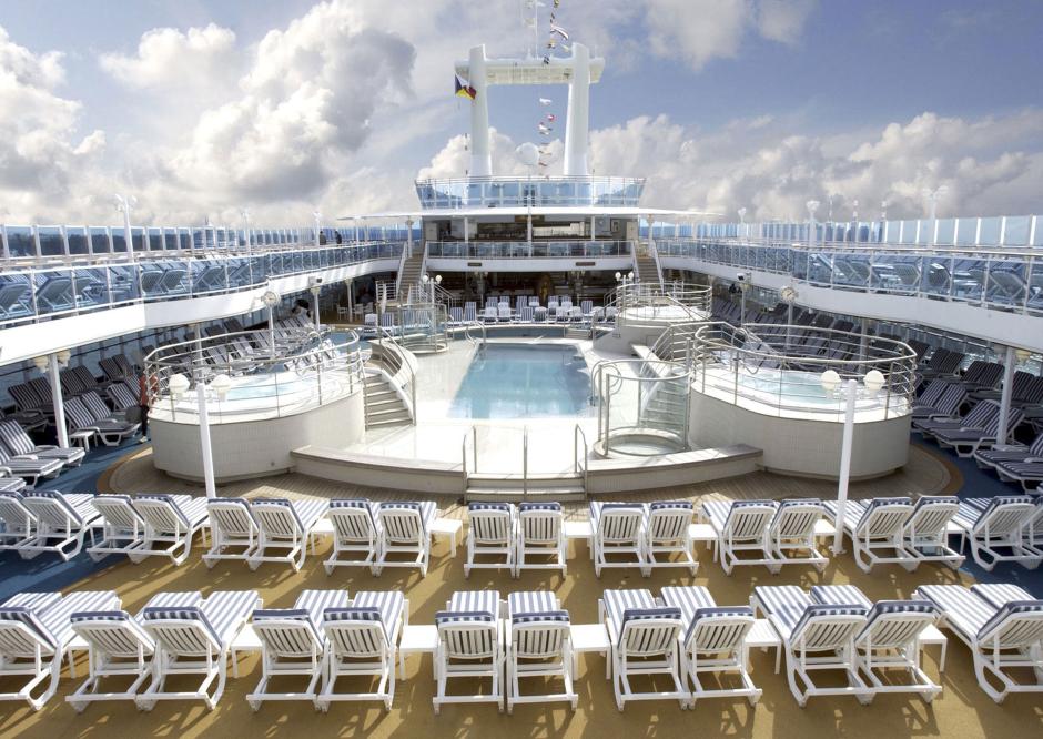 La espectacular cubierta de Royal Cruise