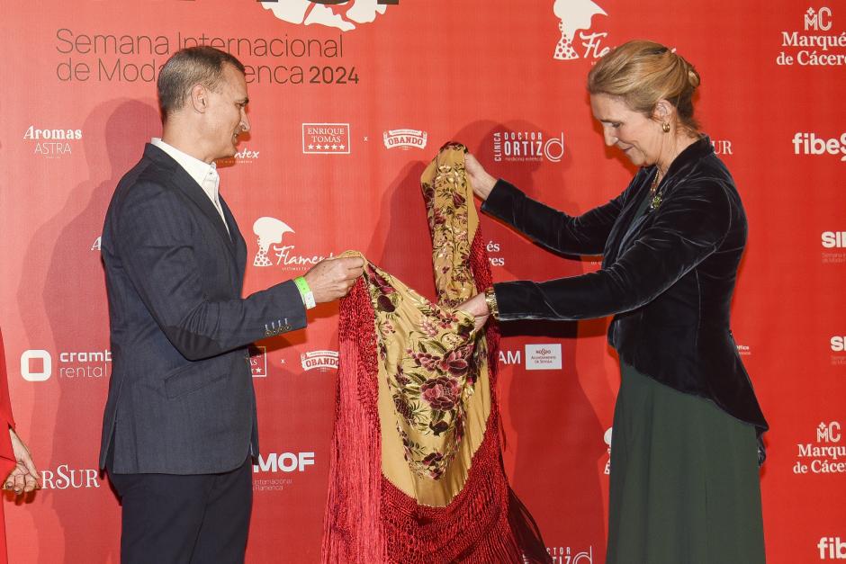Infanta Elena de Borbon during inauguration of Simof 2024 in Sevilla on Thursday, 18 January 2024.