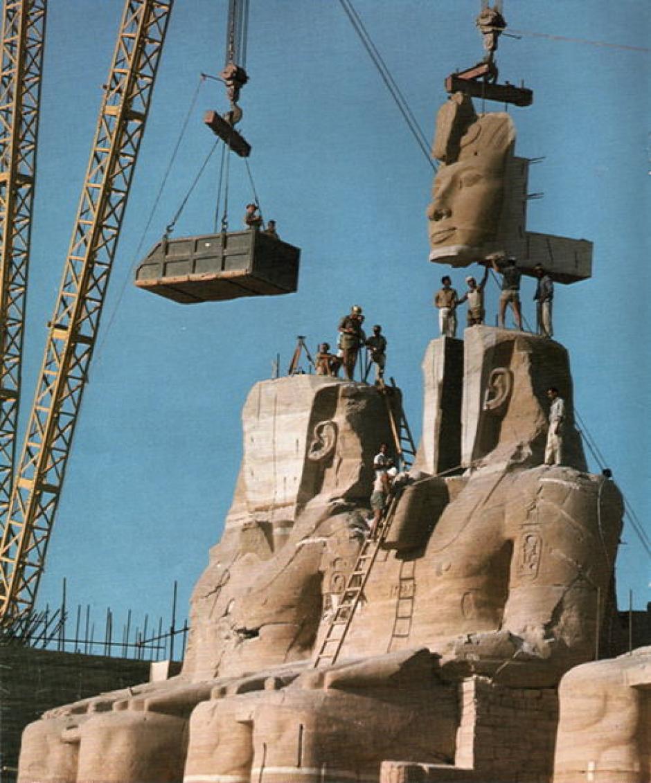 El rescate de los templos nubios en la década de los años 60, en el lago Nasser