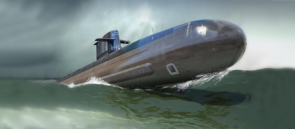 Ilustración del Submarino S-81
