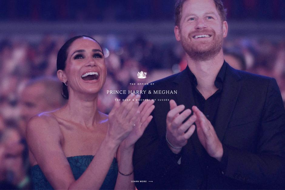El Príncipe Harry y Meghan Markle desafían a la corona con su nueva página web