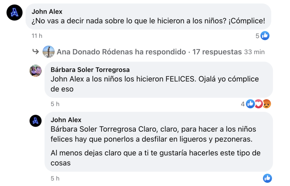 La portavoz del PSOE en Torrevieja, Bárbara Soler, contestando a uno de los usuarios