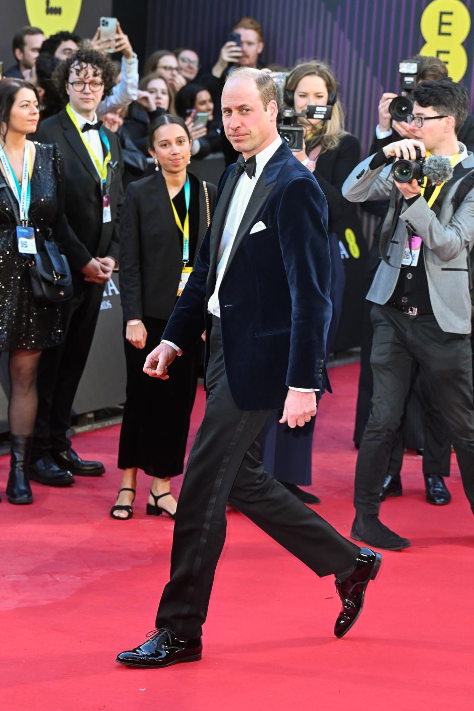 Mandatory Credit: Photo by Dave Hogan/Hogan Media/Shutterstock (14351068de)
Prince William, Duke of Cambridge attends the EE BAFTA Film Awards, on February 18, 2024 in London, United Kingdom. (Photo by Dave Hogan/Hogan Media/Shutterstock)
77th British Academy Film Awards, Arrivals, Royal Festival Hall, London, UK - 18 Feb 2024 *** Local Caption *** .