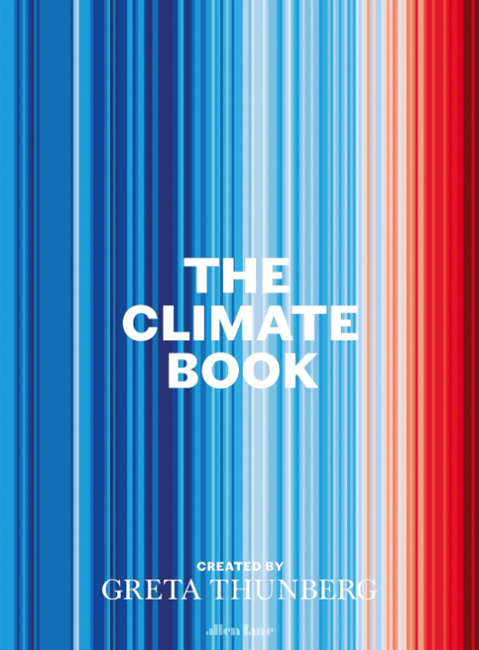 Cubierta de El libro del clima (2024) de Greta Thunberg