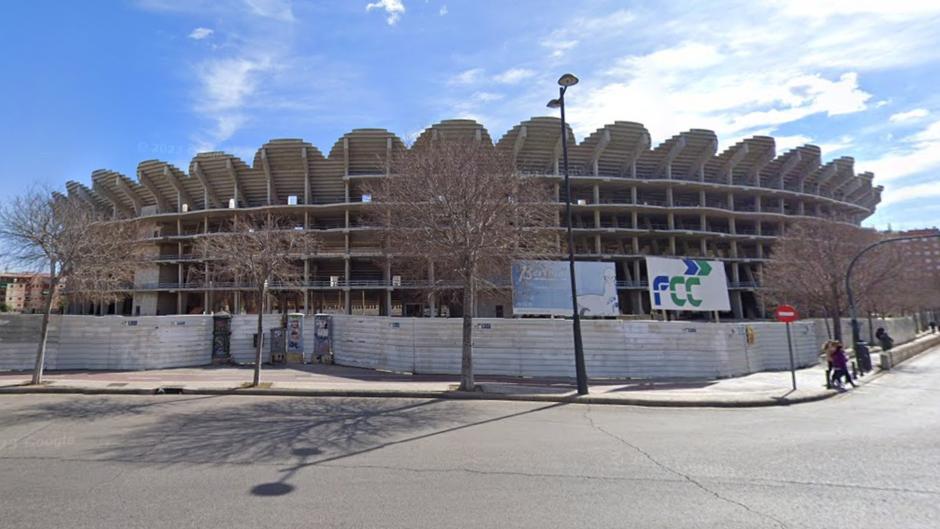 Vista del Nuevo Mestalla