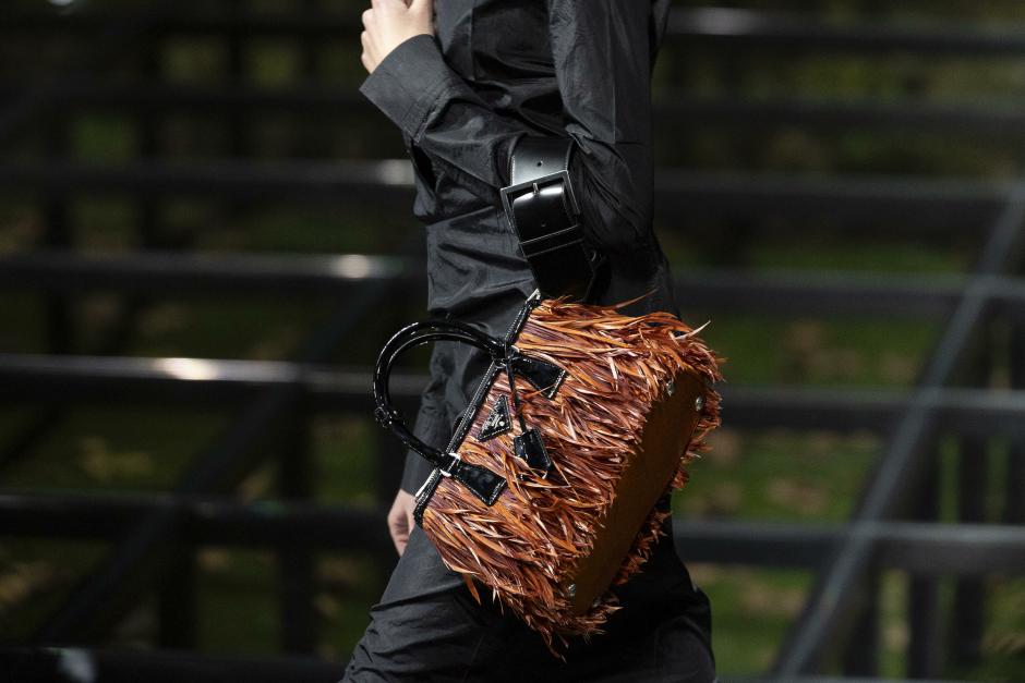 Model wears Prada collection during, Milan Fashion Week, Italy - 22 Feb 2024