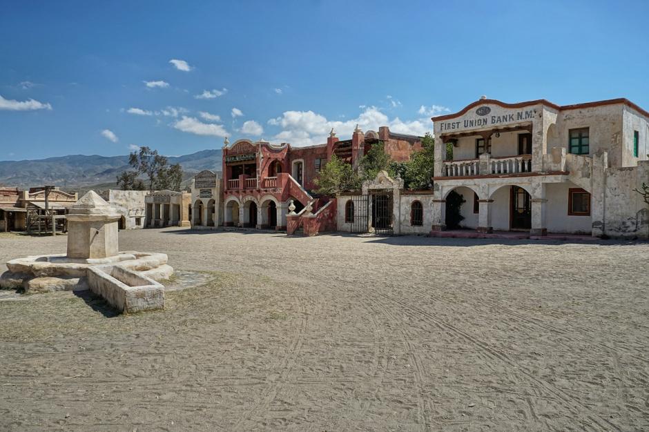 Set de una ciudad western, en el Desierto de Tabernas, Almería