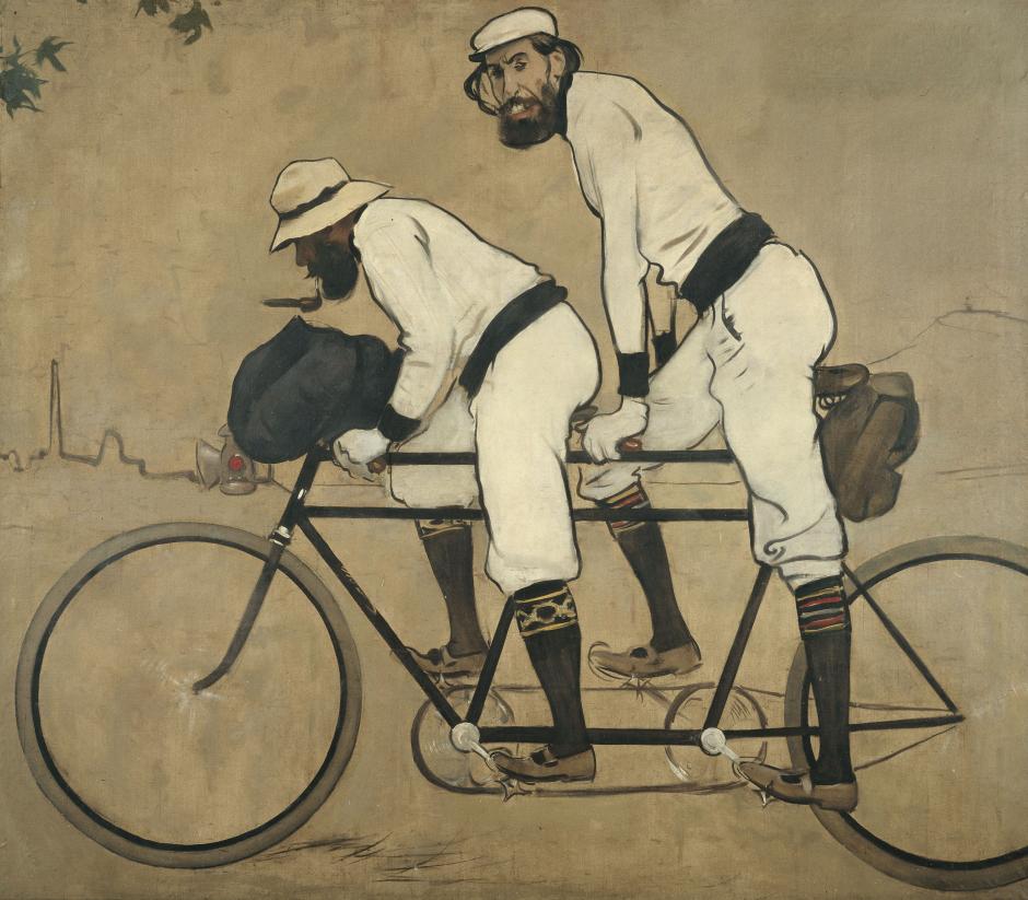 Obra Ramon Casas y Pere Romeu en un tándem de Ramón Casas, 1897