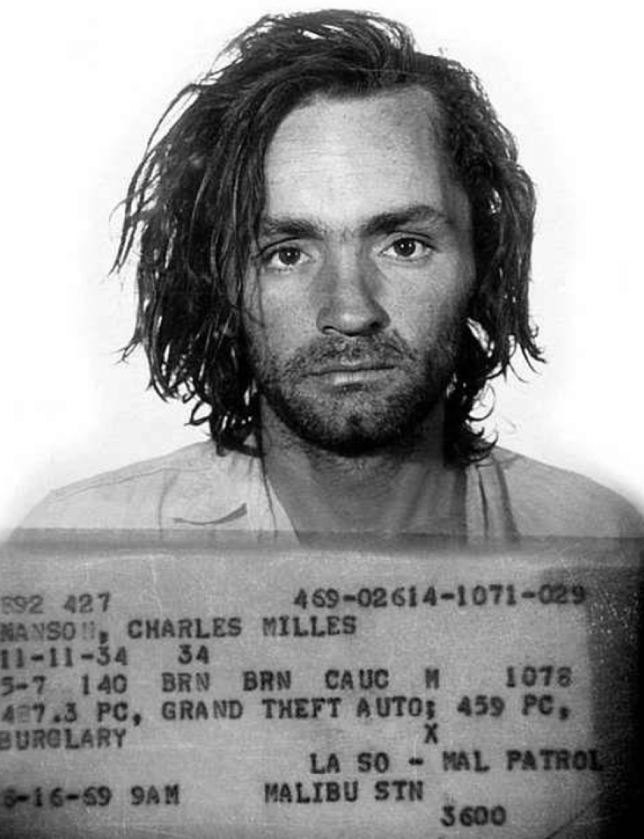 Fotografía policial de Charles Manson