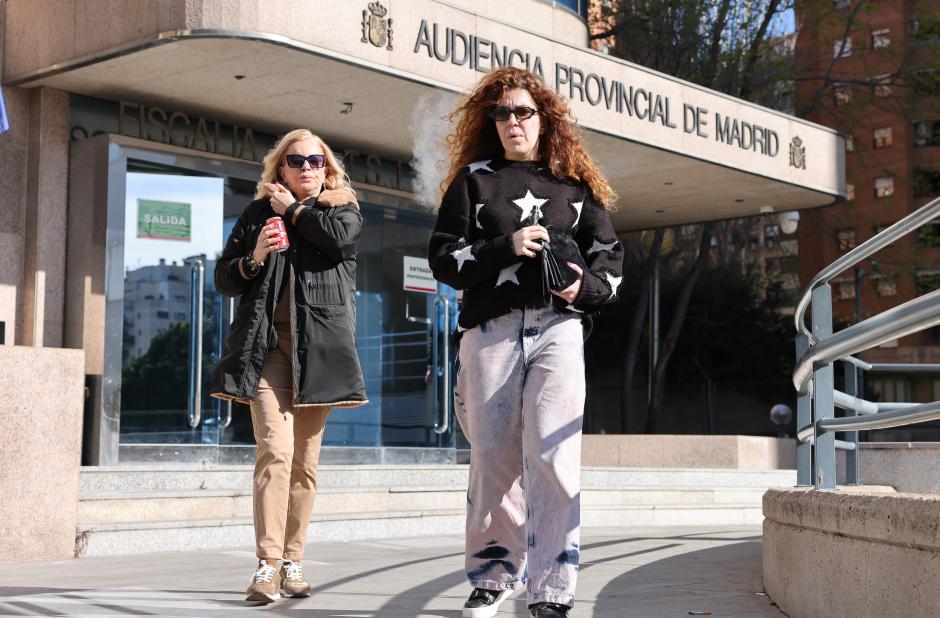 Actress Barbara Rey and Sofia Cristo arrivng a trial in Madrid 06 March 2024