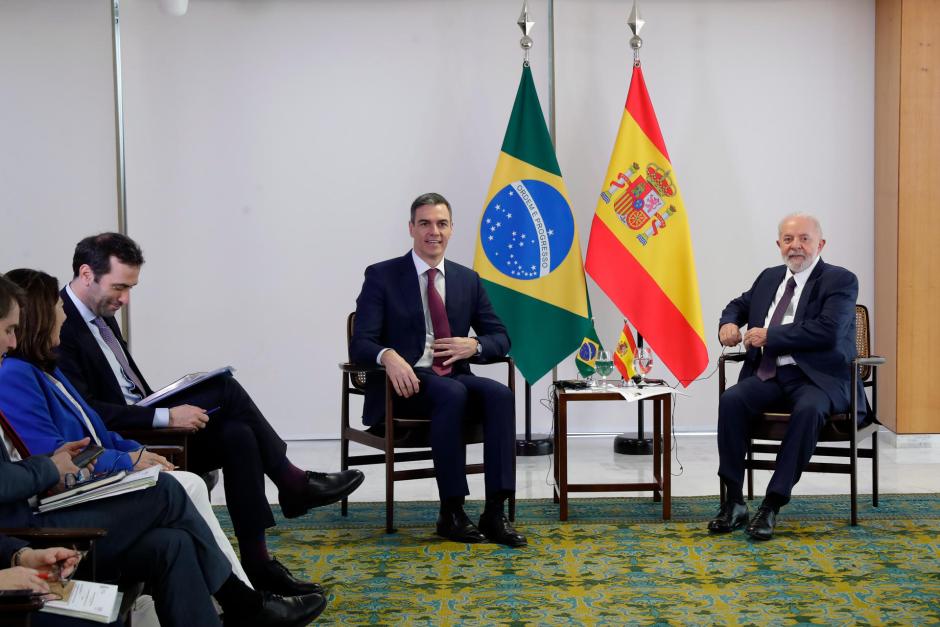 Reunión bilateral de Sánchez con el presidente de Brasil