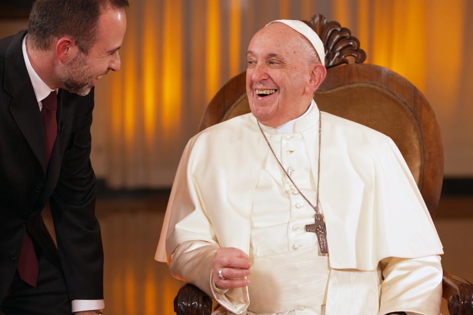 Fabio Marchese y el Papa Francisco