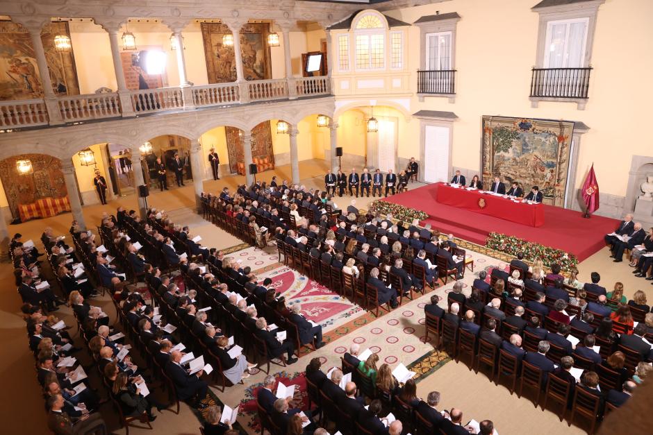 La asamblea de la Diputación de la Grandeza, celebrada este jueves en el salón de los Austrias de El Pardo