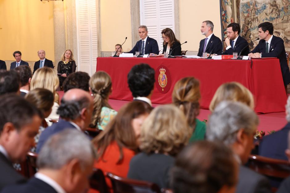 Un momento de la asamblea anual de la Diputación de la Grandeza celebrada en El Pardo