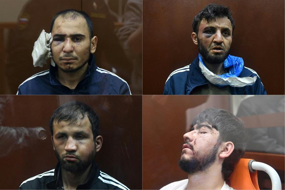 Los cuatro terroristas de Moscú en su comparecencia judicial