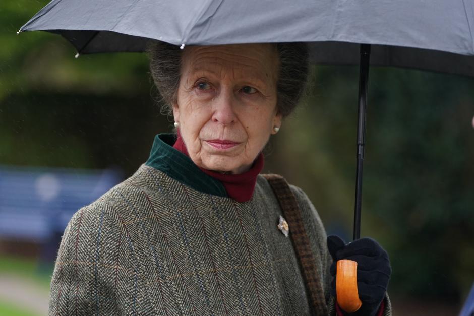 The Princess Royal lays a wreath at the Lockerbie Air Disaster Memorial in the Lockerbie Garden of Remembrance, Dryfesdale Cemetery, Lockerbie, Dumfries. Picture date: Monday March 25, 2024.