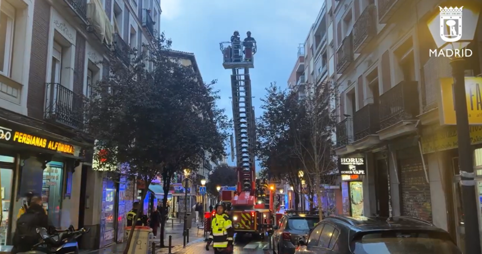 Los bomberos de Madrid han salido más de 100 veces por el vientp