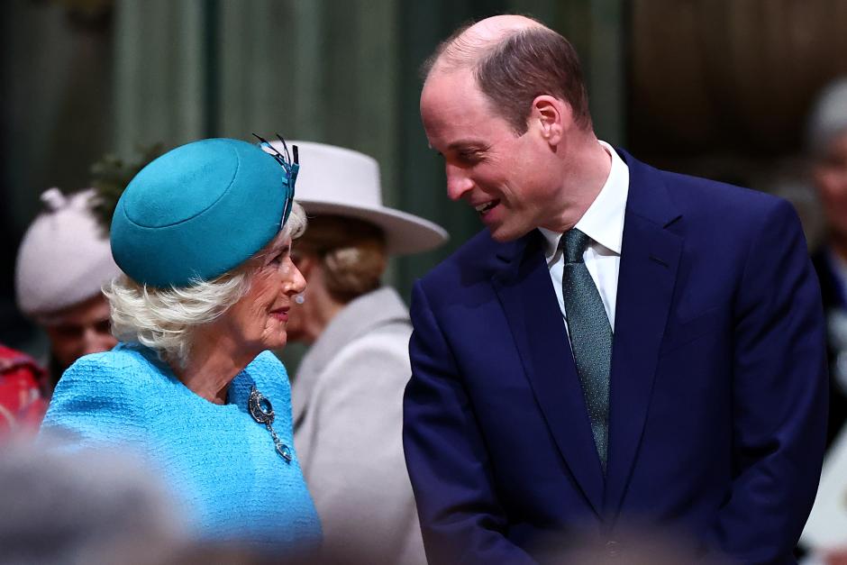 Queen Camilla and Prince William of Wales attending the annual Commonwealth Day in London. Picture date: Monday March 11, 2024.