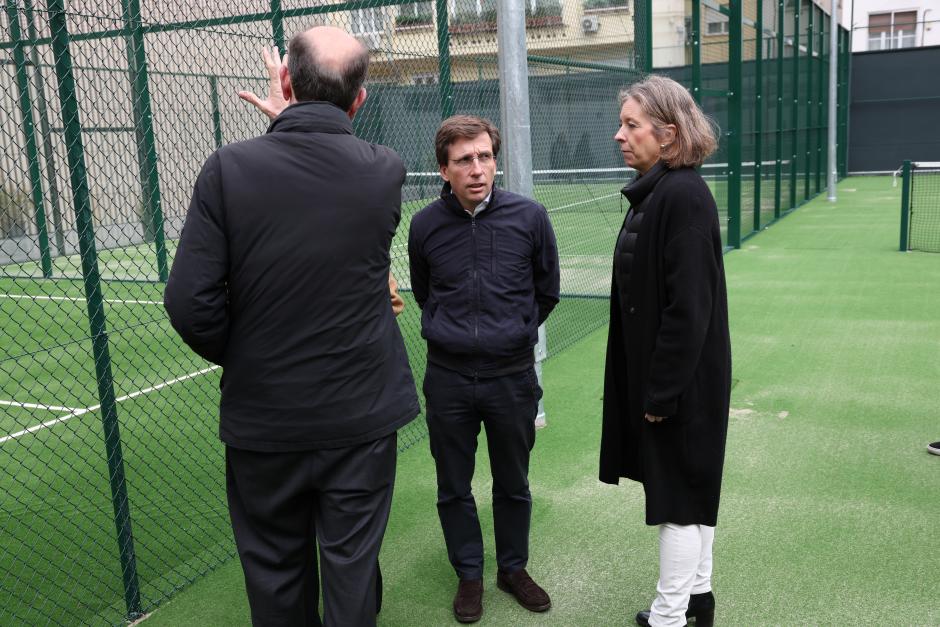 Mayor of Madrid Jose Luis Martinez Almeida during a visit to the Moscardó gym in Madrid on Monday, 1 April , 2024