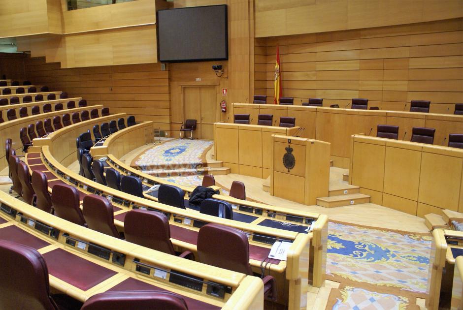 Hemiciclo del nuevo edificio del Senado de España