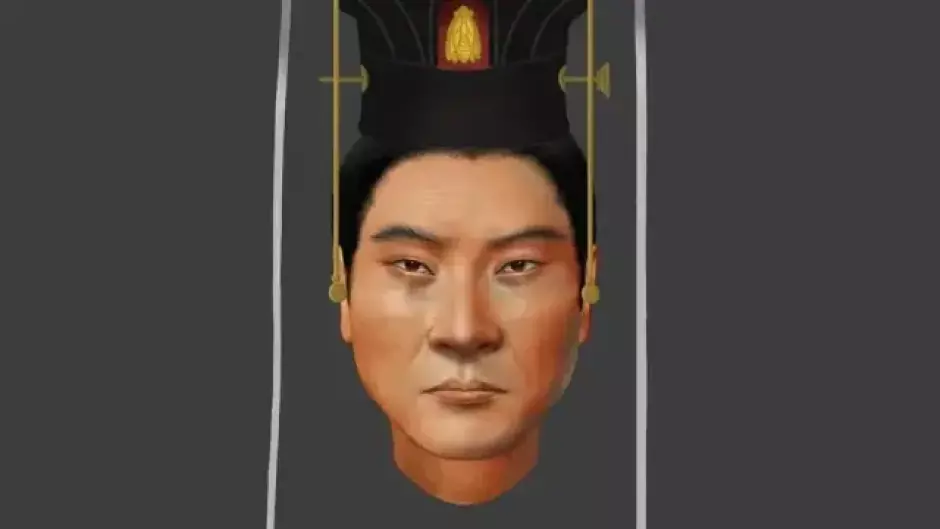 Recreación del rostro del emperador Wu
