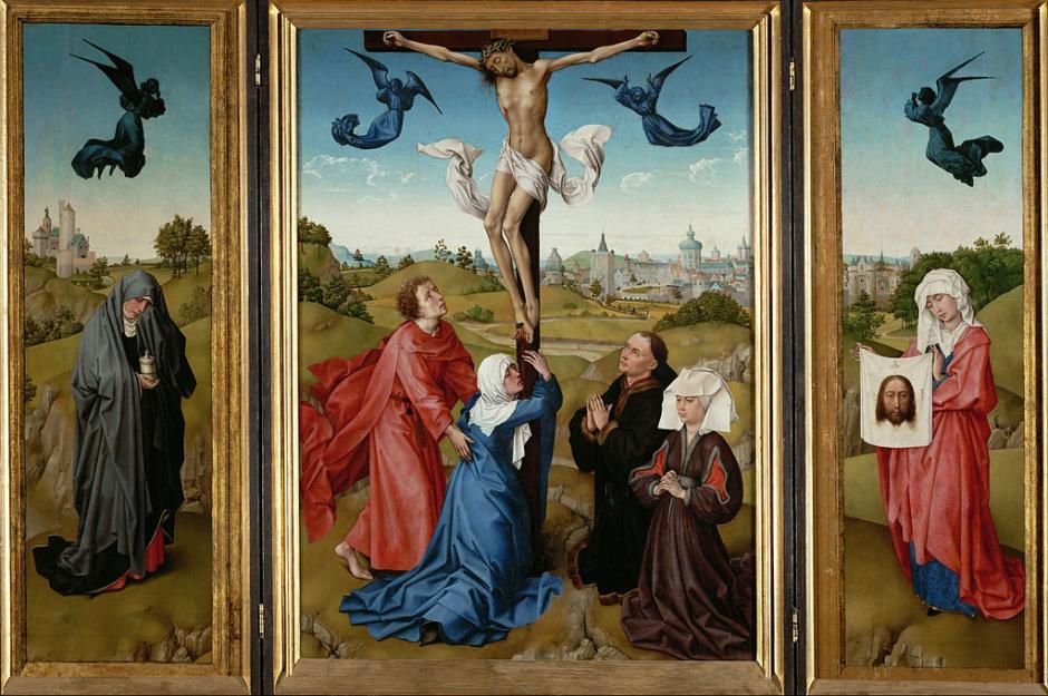 Retablo de la crucifixión, de Roger Van der Weyden