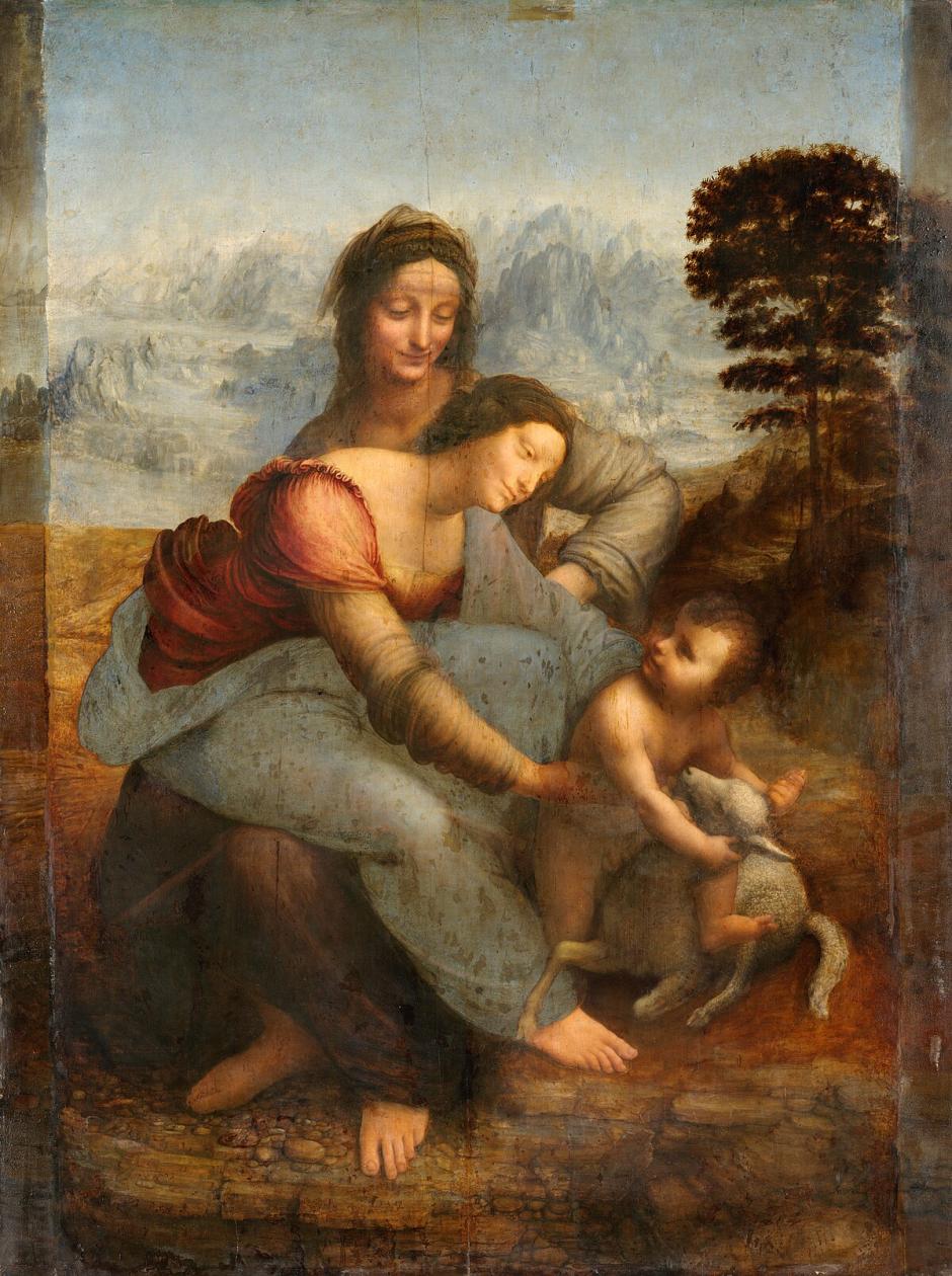 La Virgen, el Niño Jesús y Santa Ana - Leonardo da Vinc