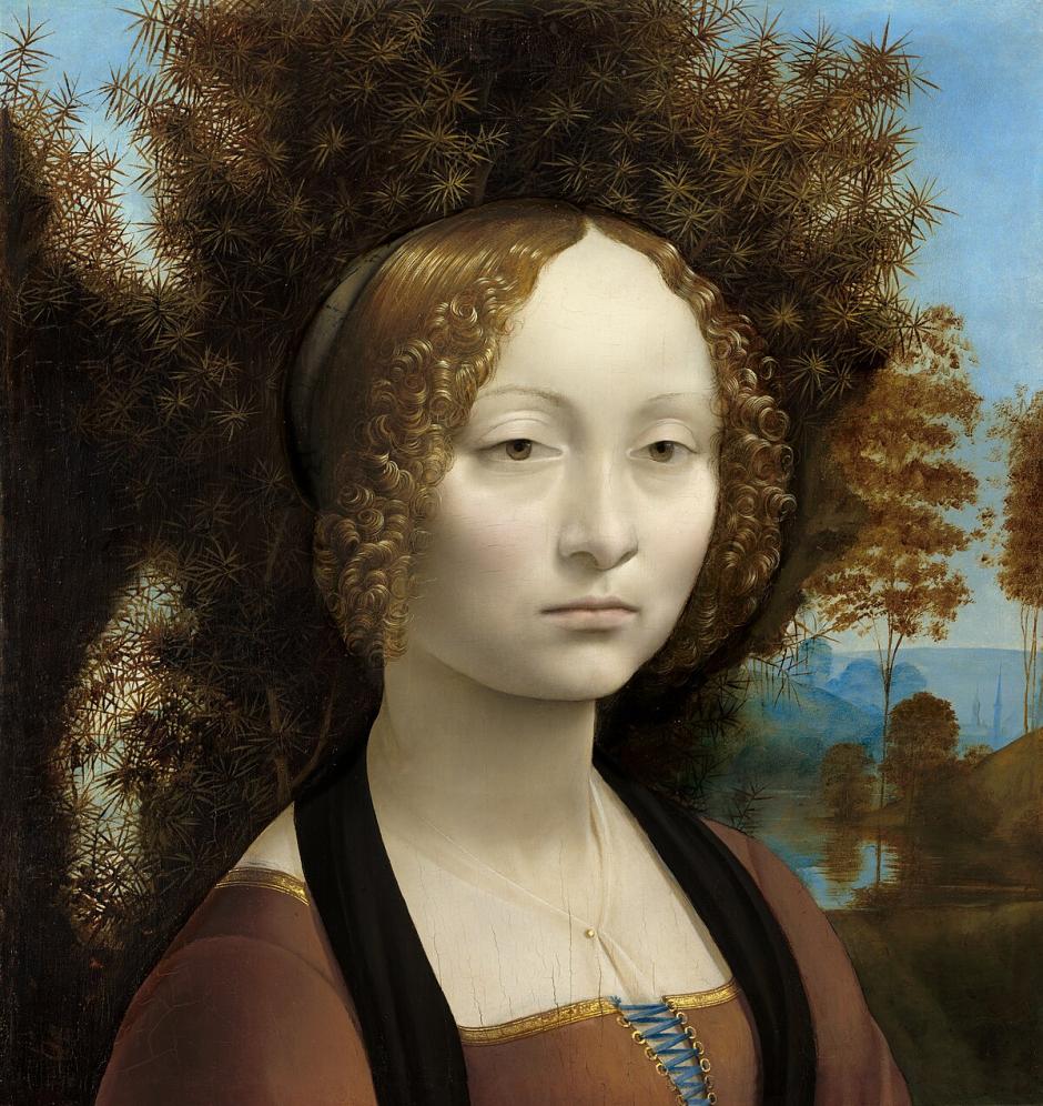 Ginebra de Benci (Ginevra de' Benci) - Leonardo Da Vinci
