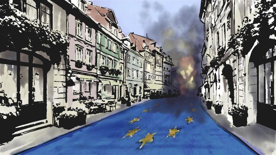 Ilustracion UE guerra