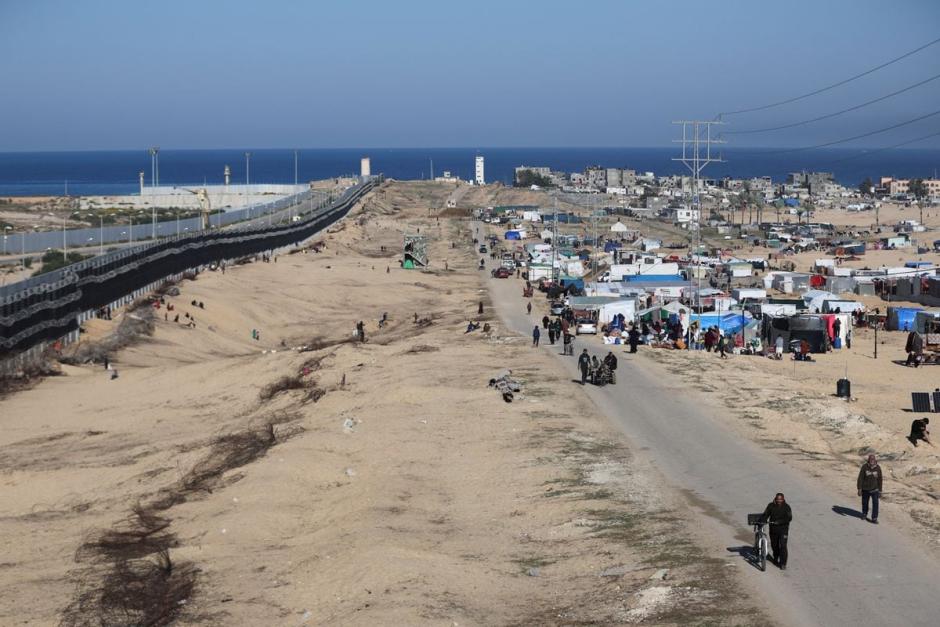 Muro fronterizo entre Egipto y Gaza