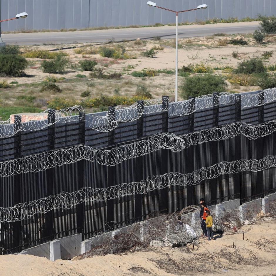 Muro fronterizo entre Egipto y Gaza