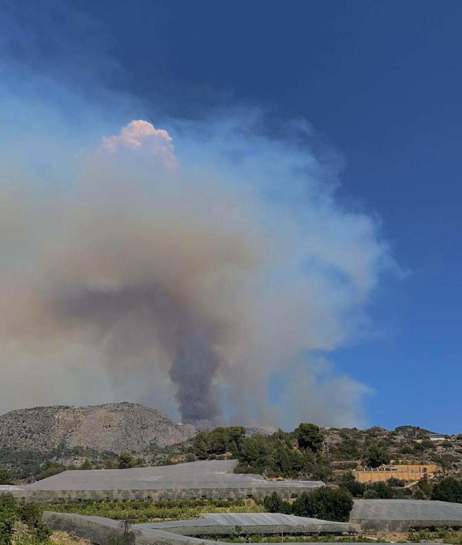 El incendio de Tárbena, en Alicante