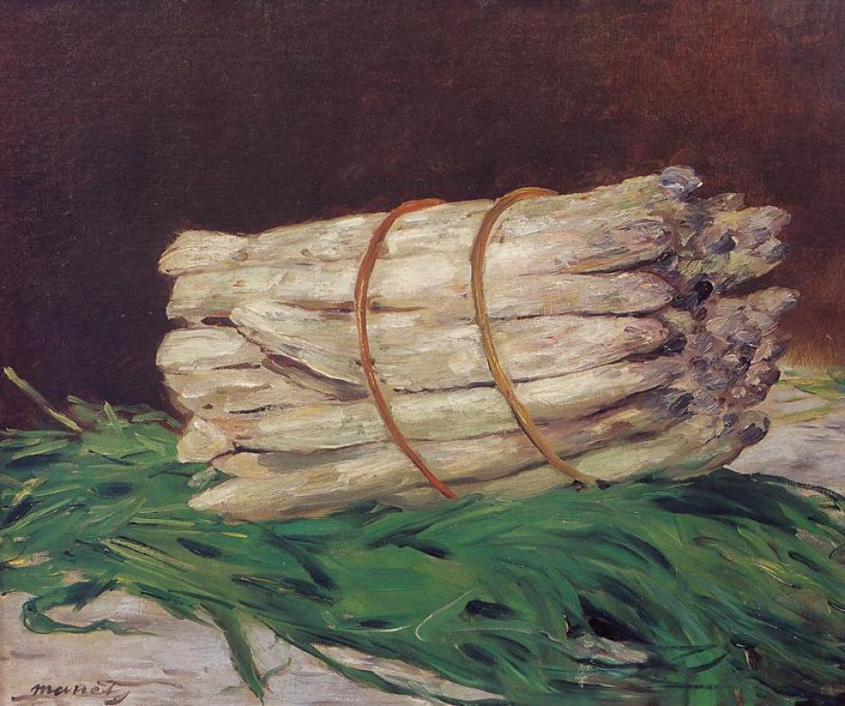 Un paquete de espárragos - Édouard Manet .