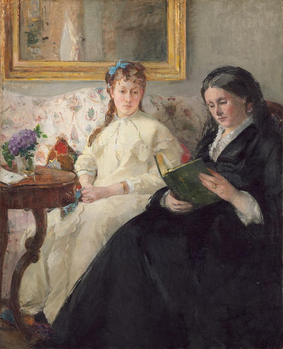 La lectura o La hermana y la madre de la artista (La Lecture) - Berthe Morisot