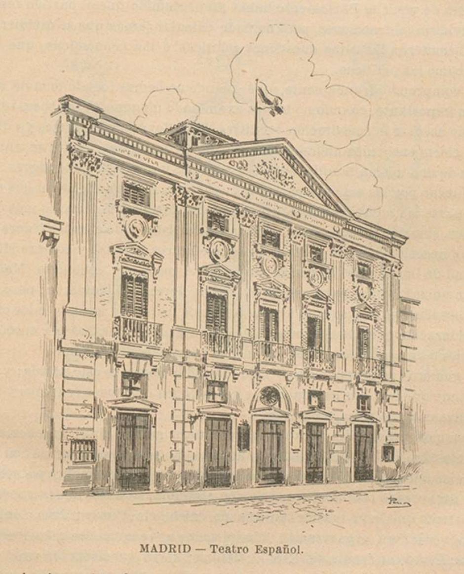 Fachada del Teatro Español, 1902