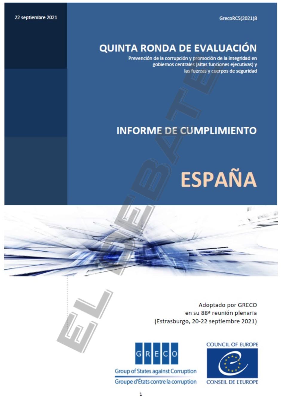 informe de evaluación de España